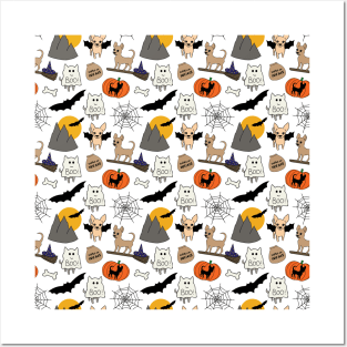 Halloween chihuahuas Posters and Art
